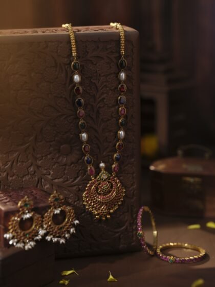 Signature Navaratna Haaram Set