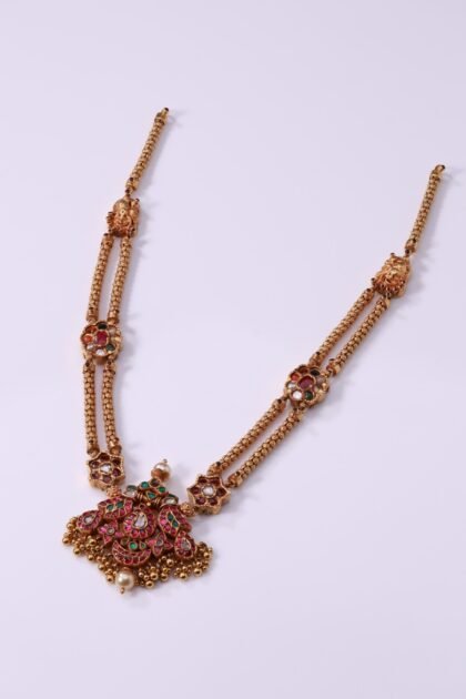 Karaikudi Traditional Gold Haram