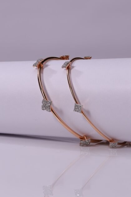 Diamond Gold Bangle